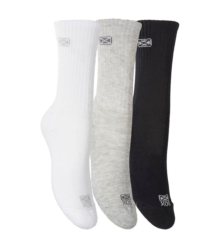 Medias Sox Classic Tricolor – Tripack Urbano Deportivo Niño