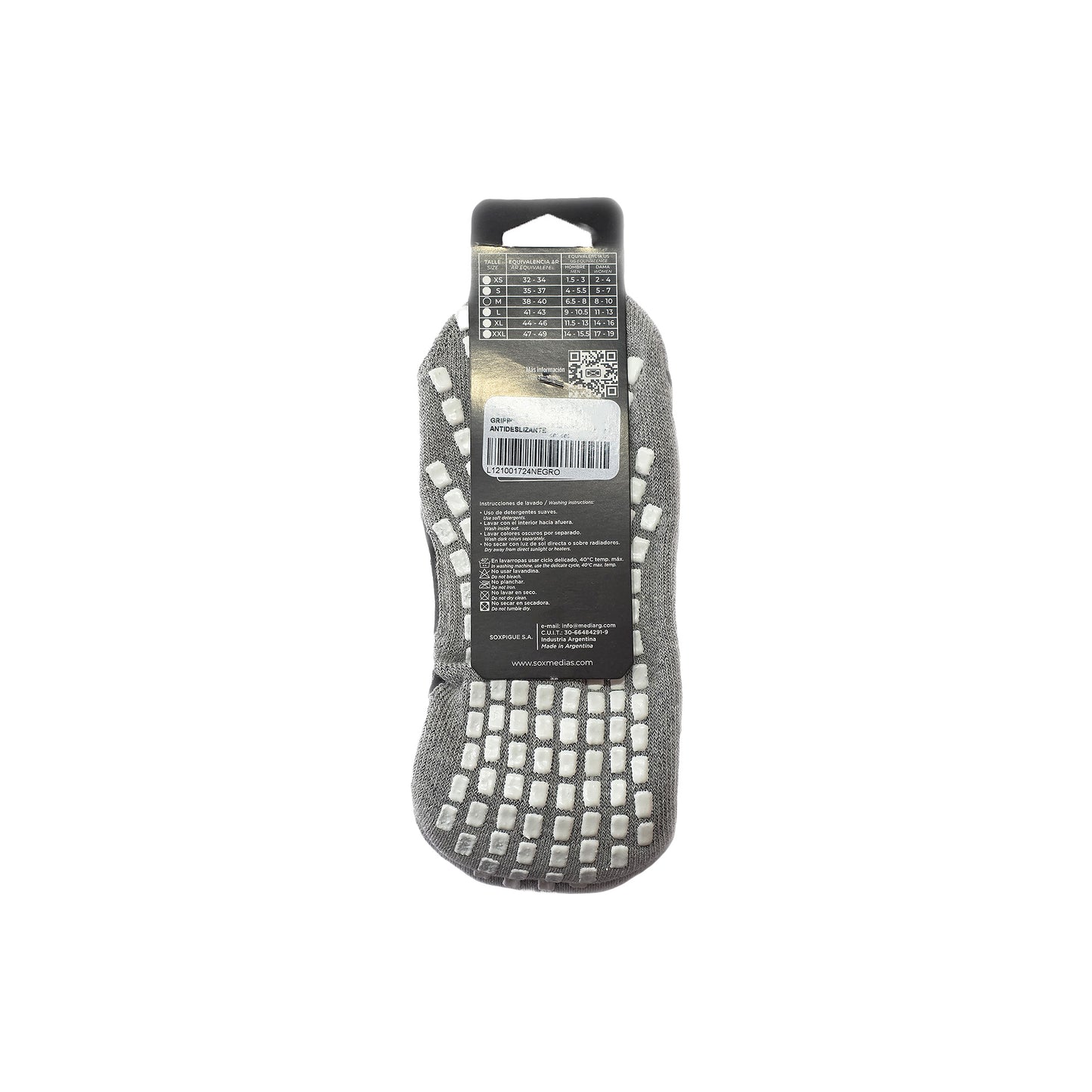 Medias Sox Grippy – Medias Técnicas Antideslizantes Negro