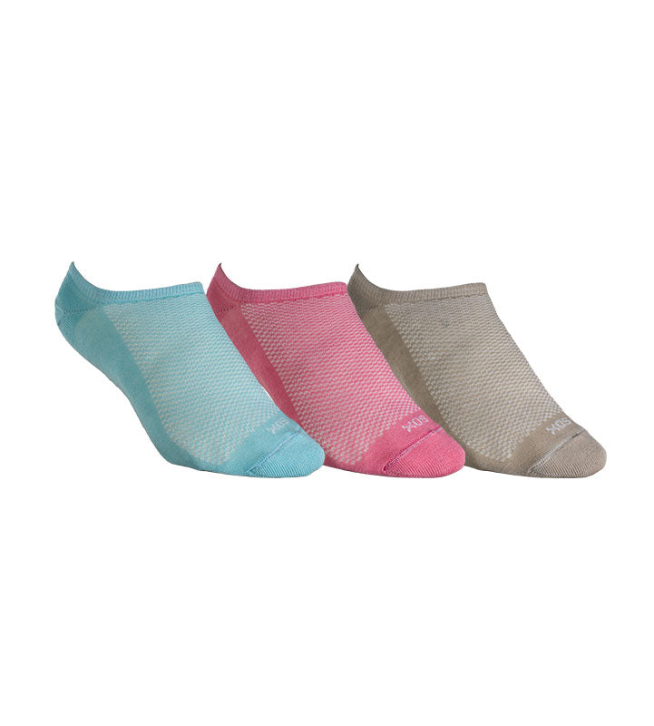 Medias Sox Fresh Sweet Invisibles Mujer – Tripack Rosa · Celeste · Beige