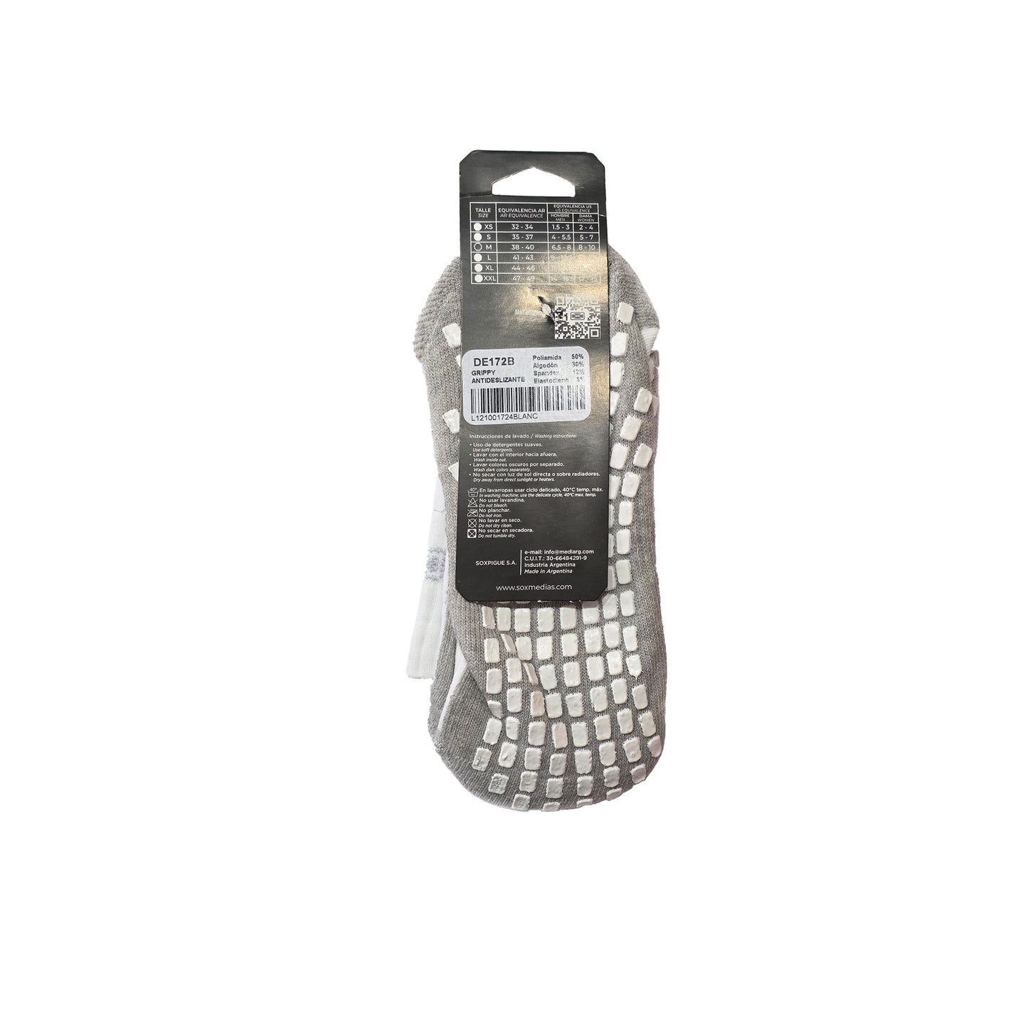 Medias Sox Grippy – Medias Técnicas Antideslizantes Blanco