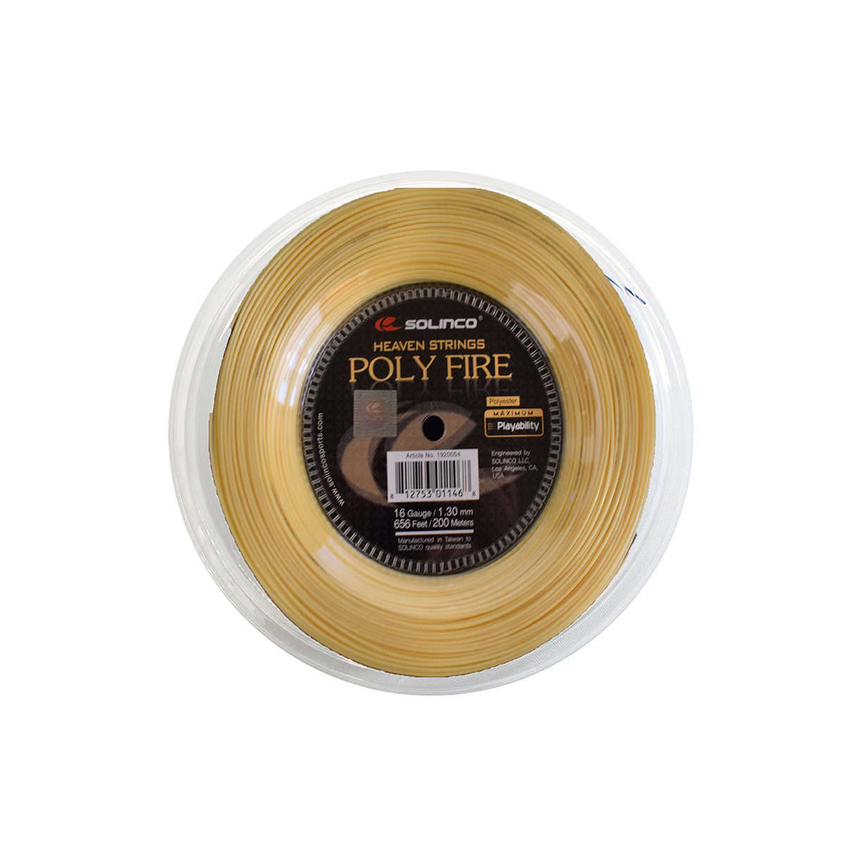 Rollo Cuerdas Solinco Poly Fire 1.25 Mm 200 Mts